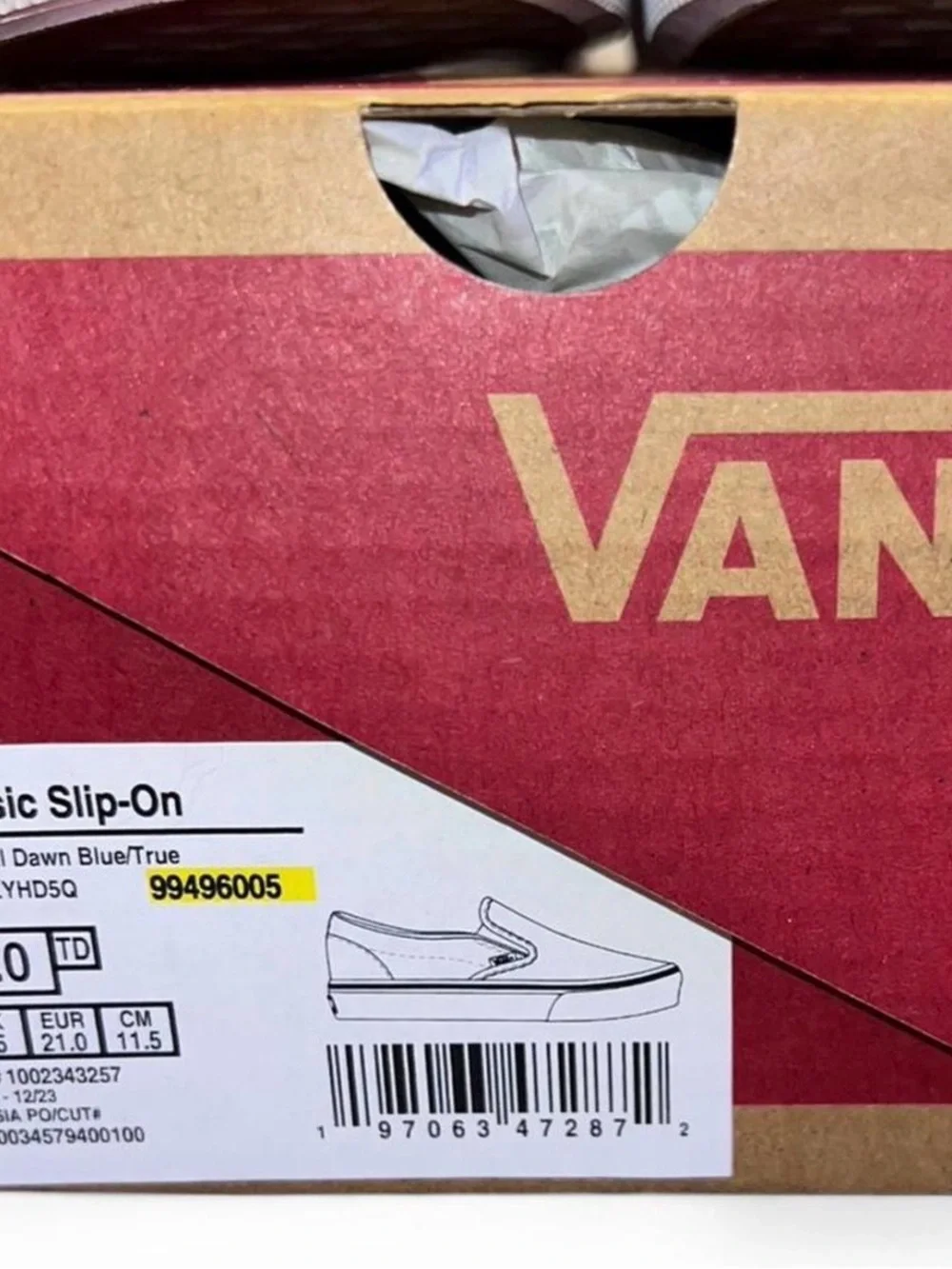 Infant toddler Vans Celestial Slip Ons 5c NWT